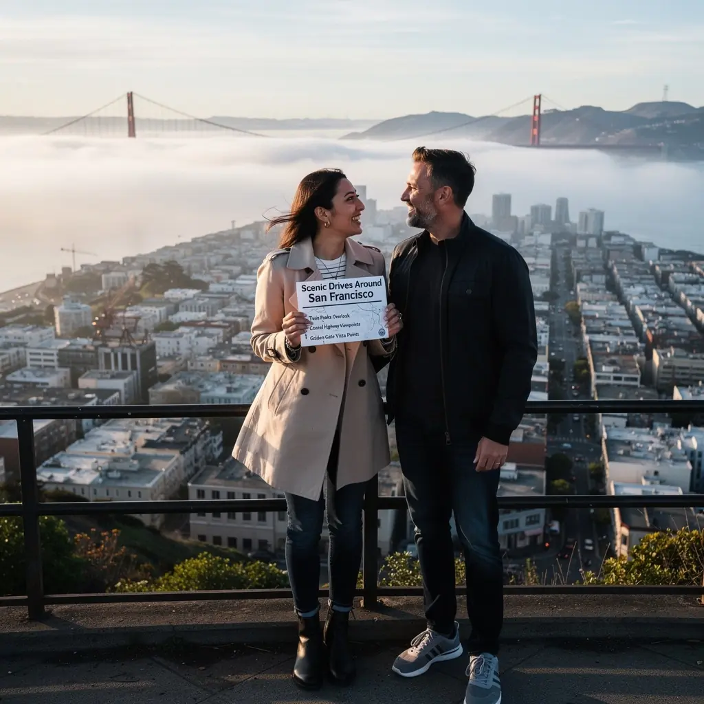 Miejsce piknikowe z ławkami i stołami w otoczeniu natury.